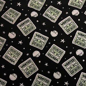Mandalorian Grogu fabric, 45 in wide, 4 yards, 100% cotton, NWOT